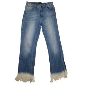 Black Label C'est Toi Womens Very Raw Hem Skinny Jeans Size 29